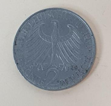 2 DM 1966 J  -Max Planck- Bundesrepublik Deutschland