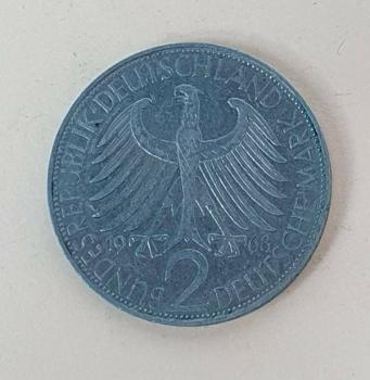 2 DM 1968 J  -Max Planck- Bundesrepublik Deutschland
