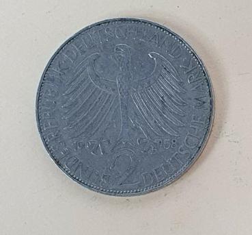 2 DM 1958 J  -Max Planck- Bundesrepublik Deutschland