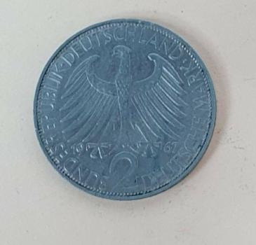 2 DM 1967 F  -Max Planck- Bundesrepublik Deutschland