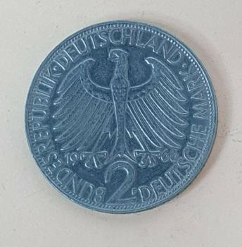 2 DM 1966 F  -Max Planck- Bundesrepublik Deutschland