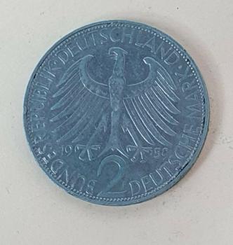 2 DM 1959 F  -Max Planck- Bundesrepublik Deutschland