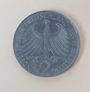 2 DM 1970 J  -Max Planck- Bundesrepublik Deutschland