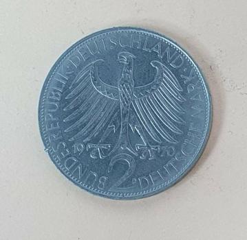2 DM 1970 D  -Max Planck- Bundesrepublik Deutschland
