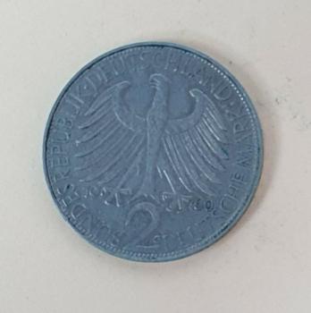 2 DM 1960 G  -Max Planck- Bundesrepublik Deutschland