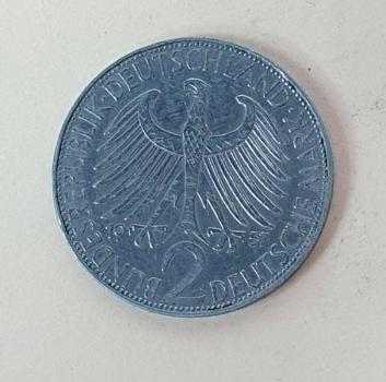 2 DM 1957 J  -Max Planck- Bundesrepublik Deutschland
