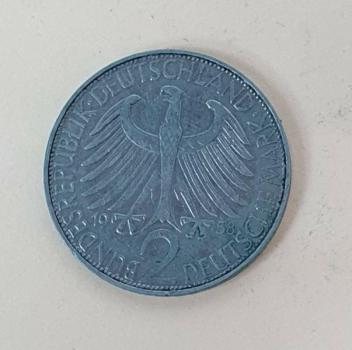 2 DM 1958 F  -Max Planck- Bundesrepublik Deutschland
