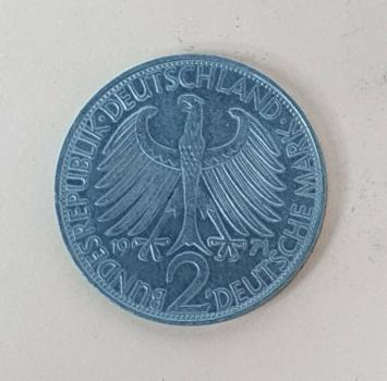 2 DM 1971 F  -Max Planck- Bundesrepublik Deutschland