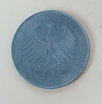 2 DM 1968 D  -Max Planck- Bundesrepublik Deutschland
