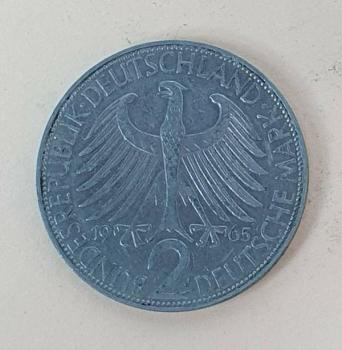 2 DM 1965 J  -Max Planck- Bundesrepublik Deutschland