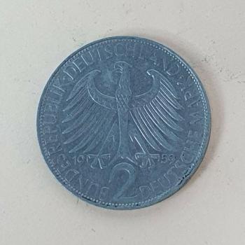 2 DM 1959 D  -Max Planck- Bundesrepublik Deutschland