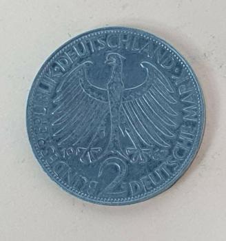 2 DM 1967 G  -Max Planck- Bundesrepublik Deutschland