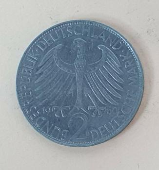 2 DM 1960 D  -Max Planck- Bundesrepublik Deutschland