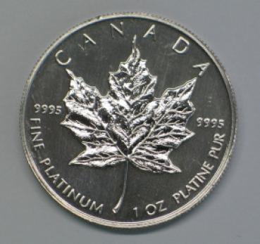 1 oz "Maple Leaf" 1988, Platin 999,5, Kanada