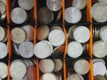 Investorenpaket 20x 10 DM Gedenkmünzen aus 925er Silber ab 1998, 14,3 Gramm Feinsilber, diverse Ausführungen