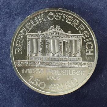 1 oz "Wiener Philharmoniker" 2008, Österreich, 999er Feinsilber