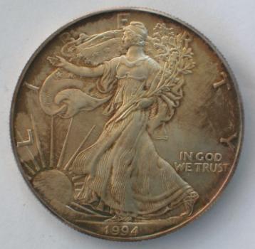 1 oz American Eagle 1994, USA, 999er Silber