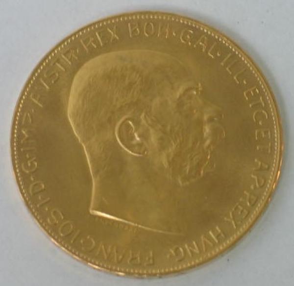 100 Kronen 1915 Österreich "Kaiser Franz-Josef I", 900er Gold