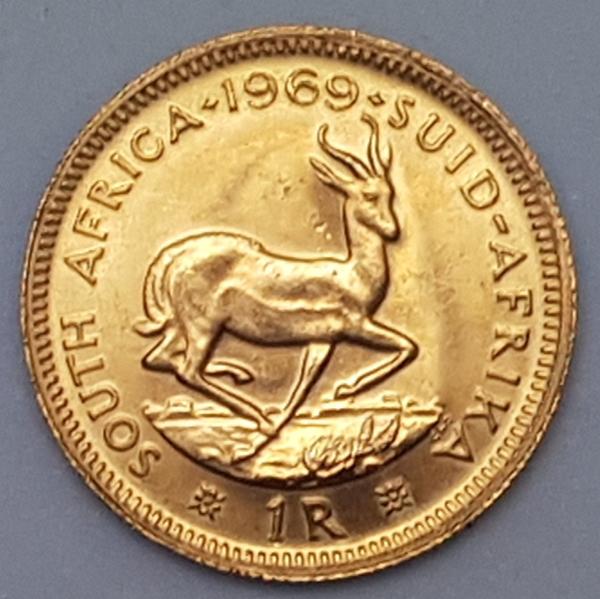 1 Rand 1969, Südafrika, 916,7 Gold