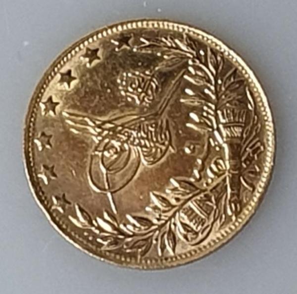 100 Kurush Sultan Mehmet V Osmanisches Reich 1909