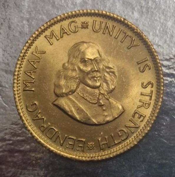2 Rand 1962, Südafrika, 916,7 Gold