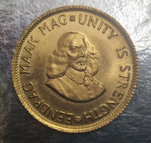 2 Rand 1978, Südafrika, 916,7 Gold