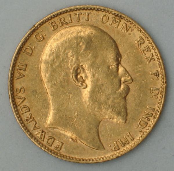 Sovereign "Edward VII" 1902, Großbritannien, 916,7 Gold, London