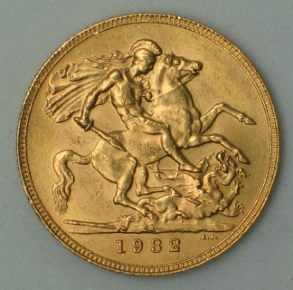 Sovereign "Edward VII" 1902, Großbritannien, 916,7 Gold, London