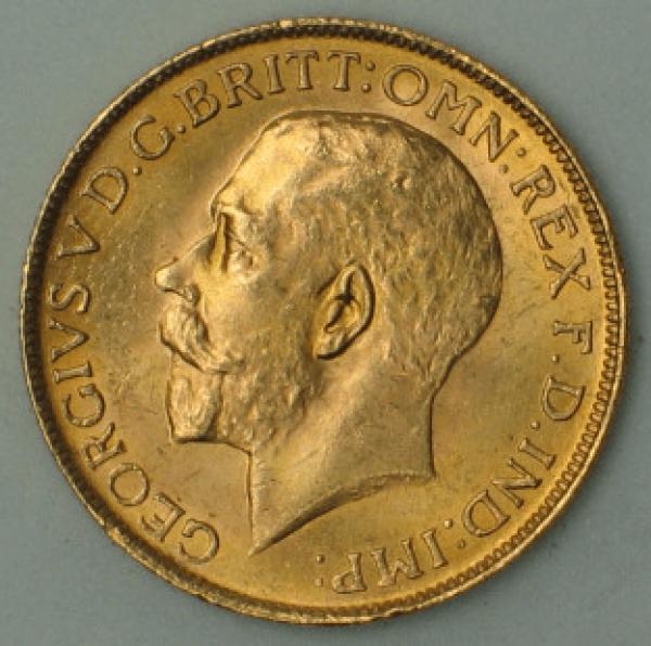 Sovereign "Georg V" 1925, Großbritannien, 916,7 Gold, SA South Africa