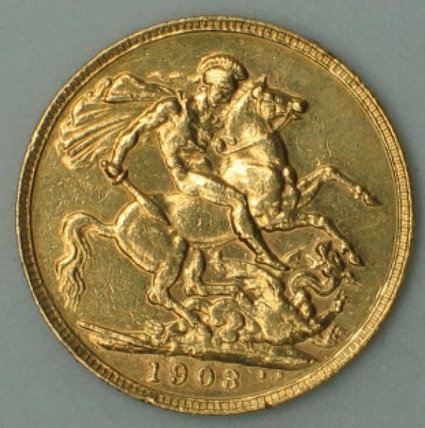 Sovereign "Edward VII" 1903, Großbritannien, 916,7 Gold, Perth