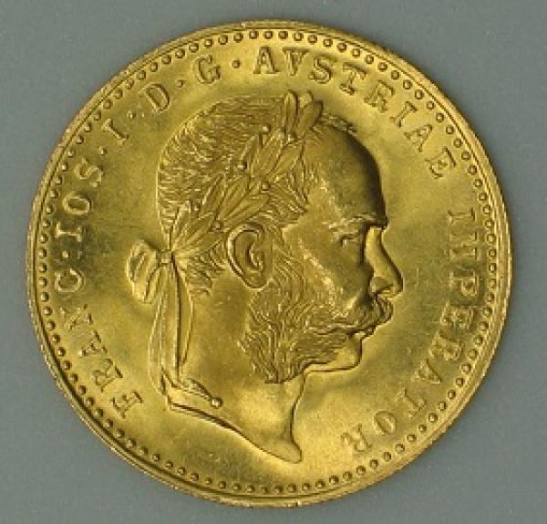 1 Dukat 1915 Österreich "Kaiser Franz-Josef I", 986er Gold