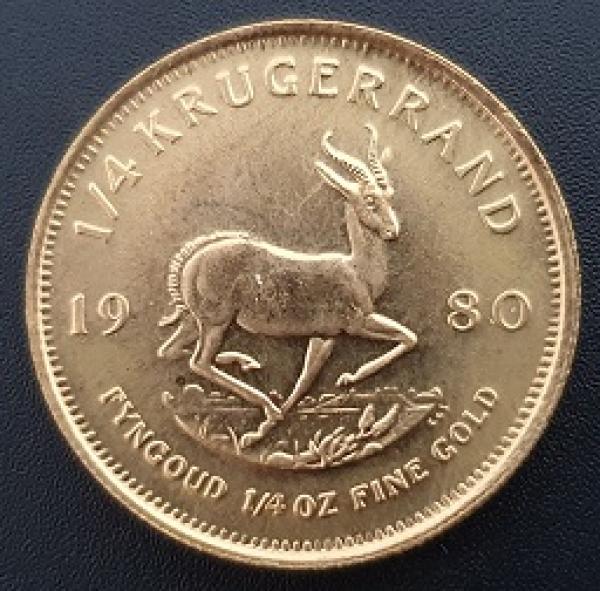 Krügerrand 1/4 oz (Unze) 1980, Anlagemünze