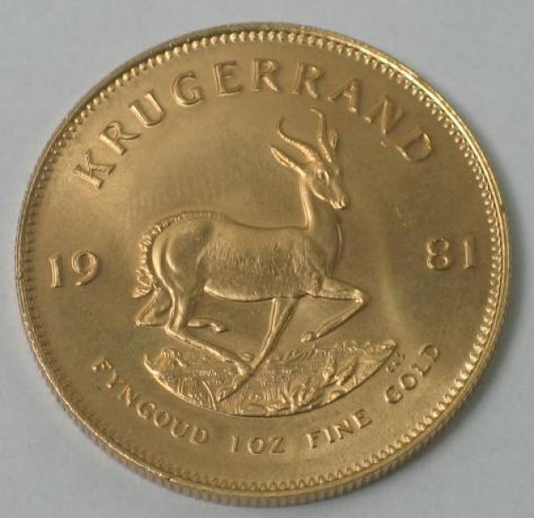 Krügerrand 1 oz (Unze) 1981, Anlagemünze