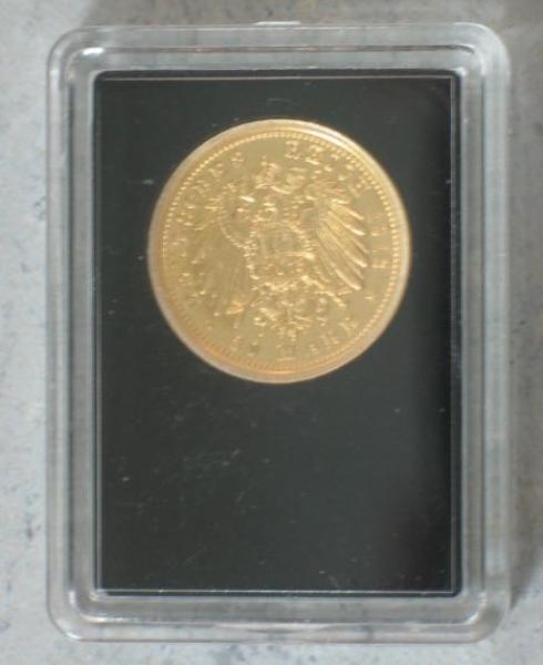 Goldmedaille 20 Mark "Otto - König von Bayern" aus 585er Gold in OVP