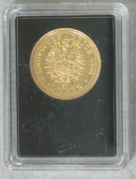 Goldmedaille 10 Mark "Wilhelm II Deutscher Kaiser-König von Preussen" aus 585er Gold in OVP