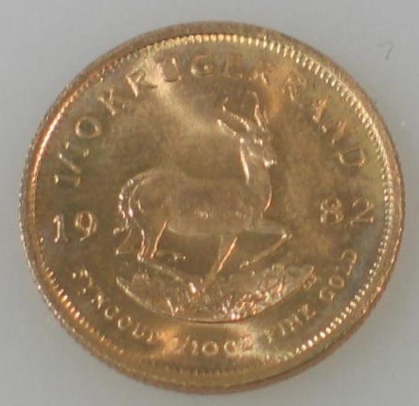Krügerrand 1/10 oz (Unze) 1982, Anlagemünze
