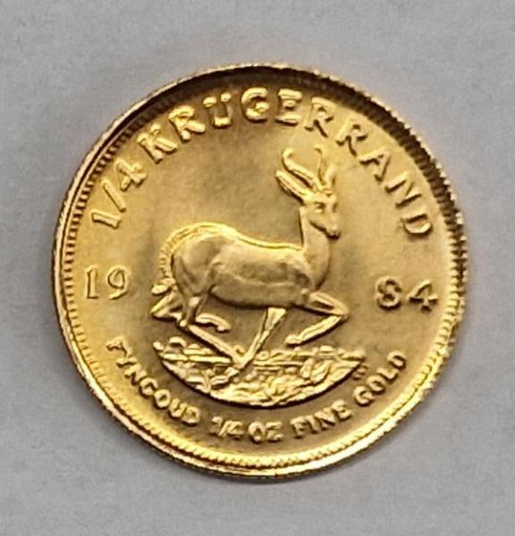 Krügerrand 1/4 oz (Unze) 1984, Anlagemünze