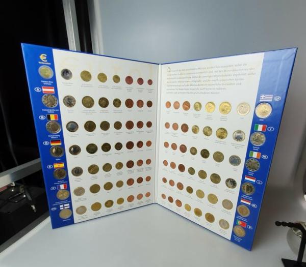 EURO Sammelalbum 96 Münzen aus 12 Ländern