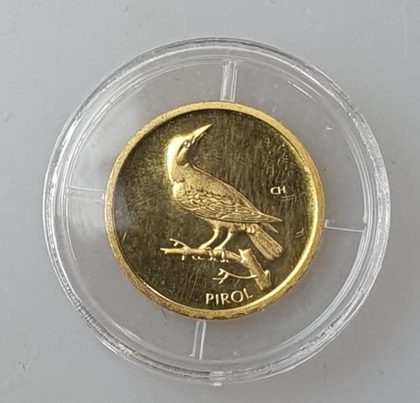 20 Euro Gold 2017 D Heimische Vögel "Pirol" mit original Münzetui und Beschreibung, 1/8 oz Feingold 999,9