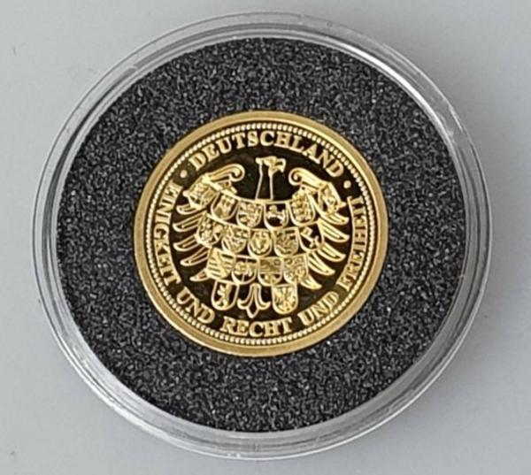 Goldmedaille "25 Jahre Mauerfall" aus 585er Gold, Münze Berlin
