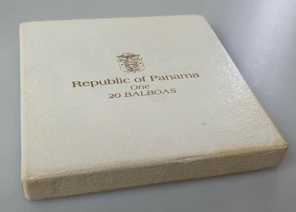 20 Balboas "Simon Bolivar aus 925er Silber in OVP