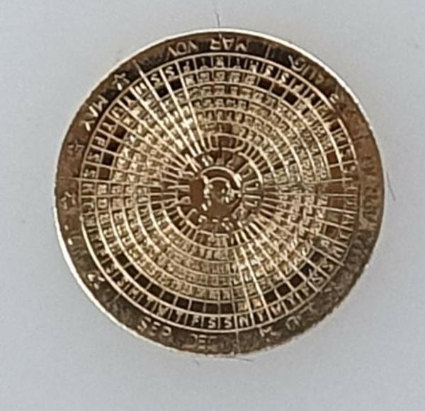 Göde Medaille "Europa - Kalender 2000 in Gold" 585er Gold mit Zertifikat