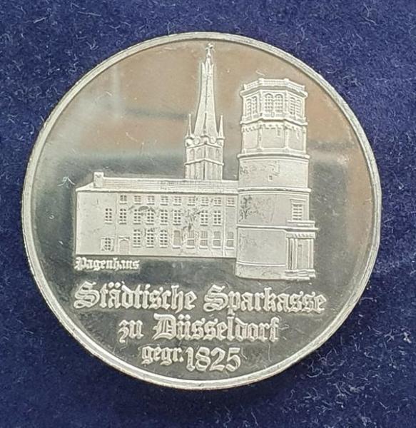 Silbermedaille -Sparkasse Düsseldorf- 1000 Feinsilber, Gewicht: 20,0g