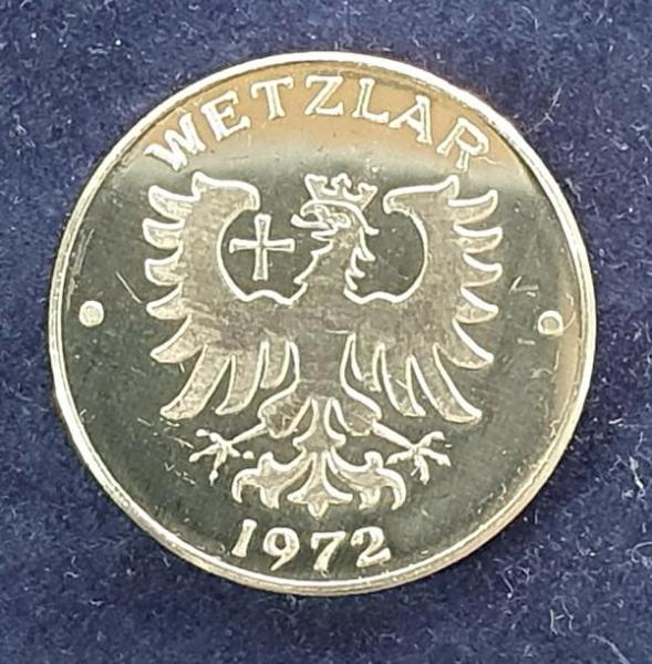 Silbermedaille -Johann Wolfgang Goethe in Wetzlar- 986er Silber, Gewicht: 11,1g