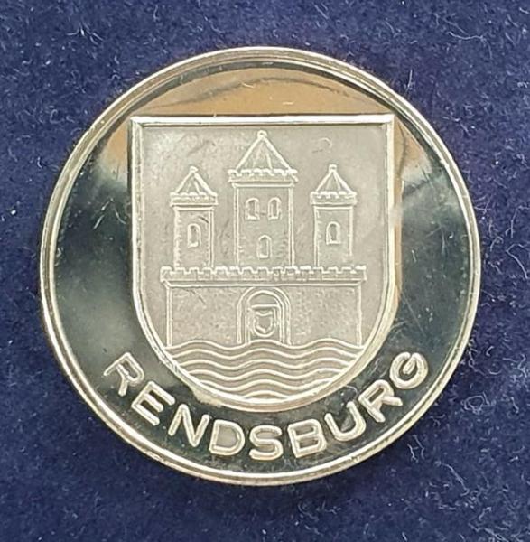 Silbermedaille Rendsburg aus 1000 Feinsilber, Gewicht: 11,21g