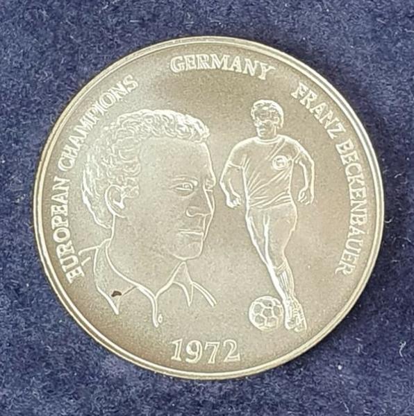 Silbermedaille -Franz Beckenbauer- 999,9 Feinsilber, Gewicht: 10,0g