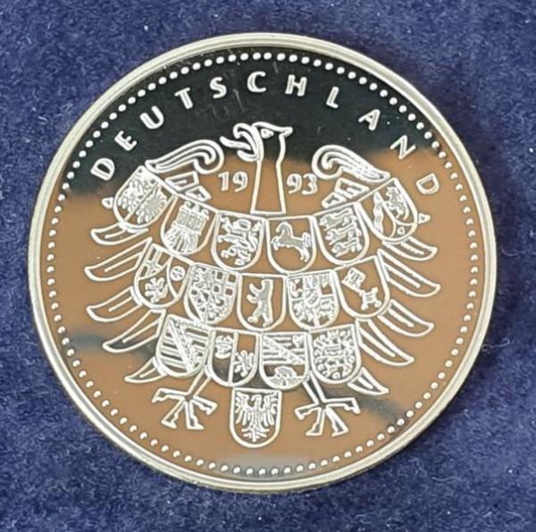 Silbermedaille -Ludwig Erhard- 999,9 Feinsilber, Gewicht: 15,0g