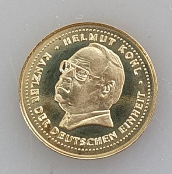 Goldmedaille "Bundeskanzler Helmut Kohl" aus 999,9 Gold