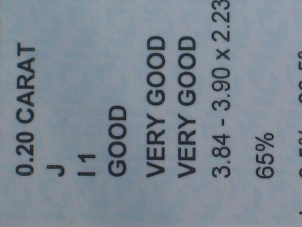 Diamant im Brillantschliff 0.21 ct/ VS 2/ L/ G/ G/ G/ mit IGI Report