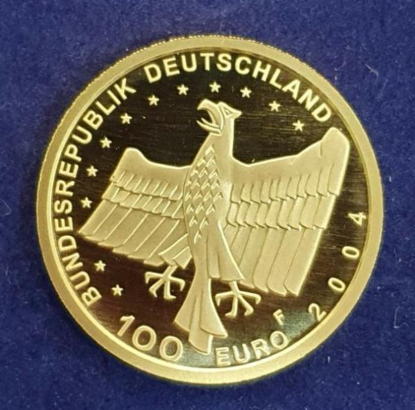 100 Euro Gold 2004 "Bamberg" , 1/2 oz 15,55g Feingold 999,9